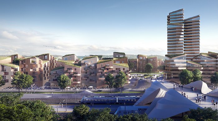 Visionsbild från Balder, illustration 3XN/GXN